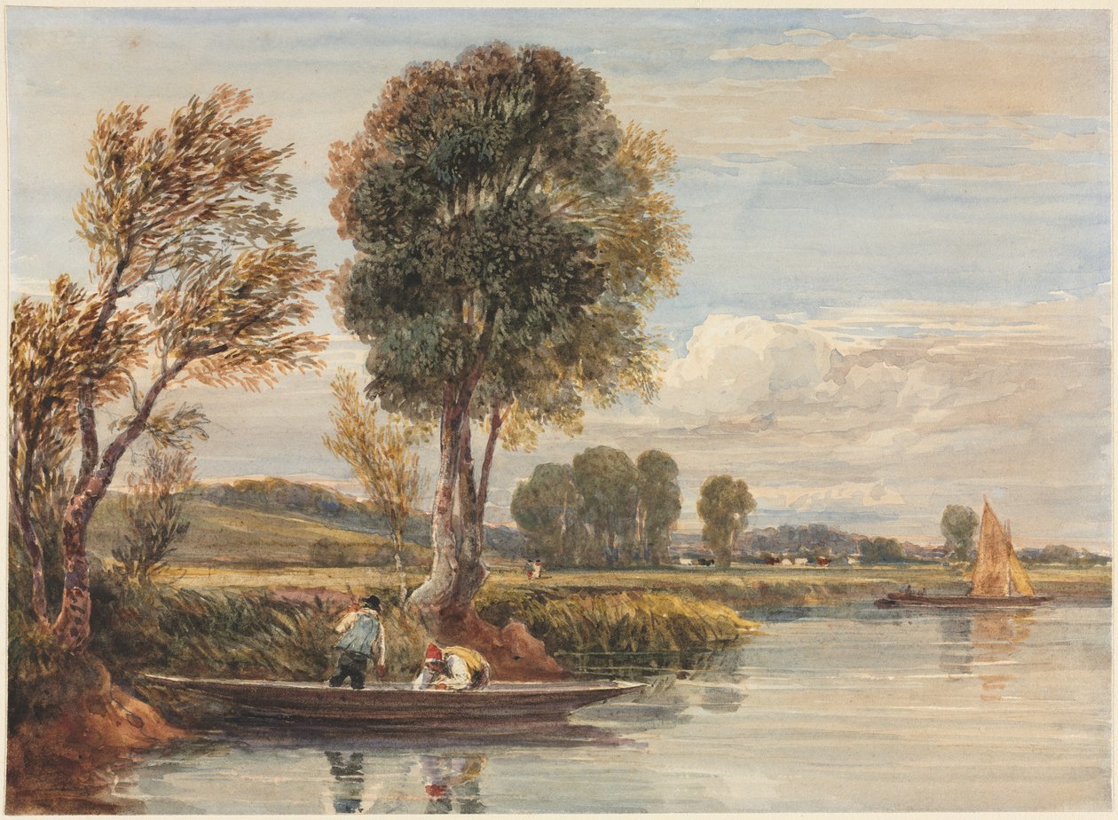 Na Temži, c. 1827-1829. od David Cox