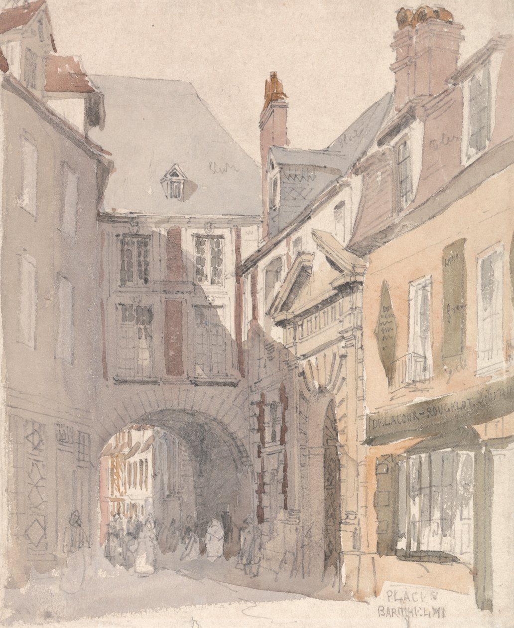 Místo St. Barthélemy, Rouen od David Cox