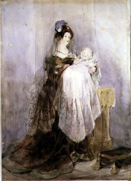 Křtiny, 1830-1832 od David Cox