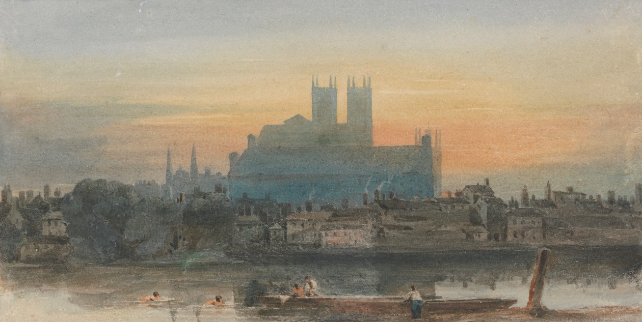Westminster z Lambeth od David Cox