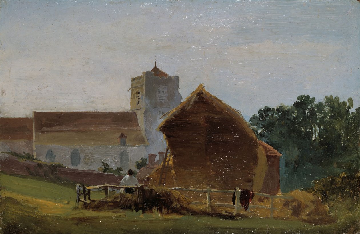 Kostel Všech svatých, Hastings, 1812. od David Cox the elder