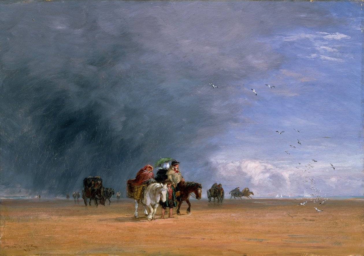 Crossing the Sands, 1848. od David Cox the elder