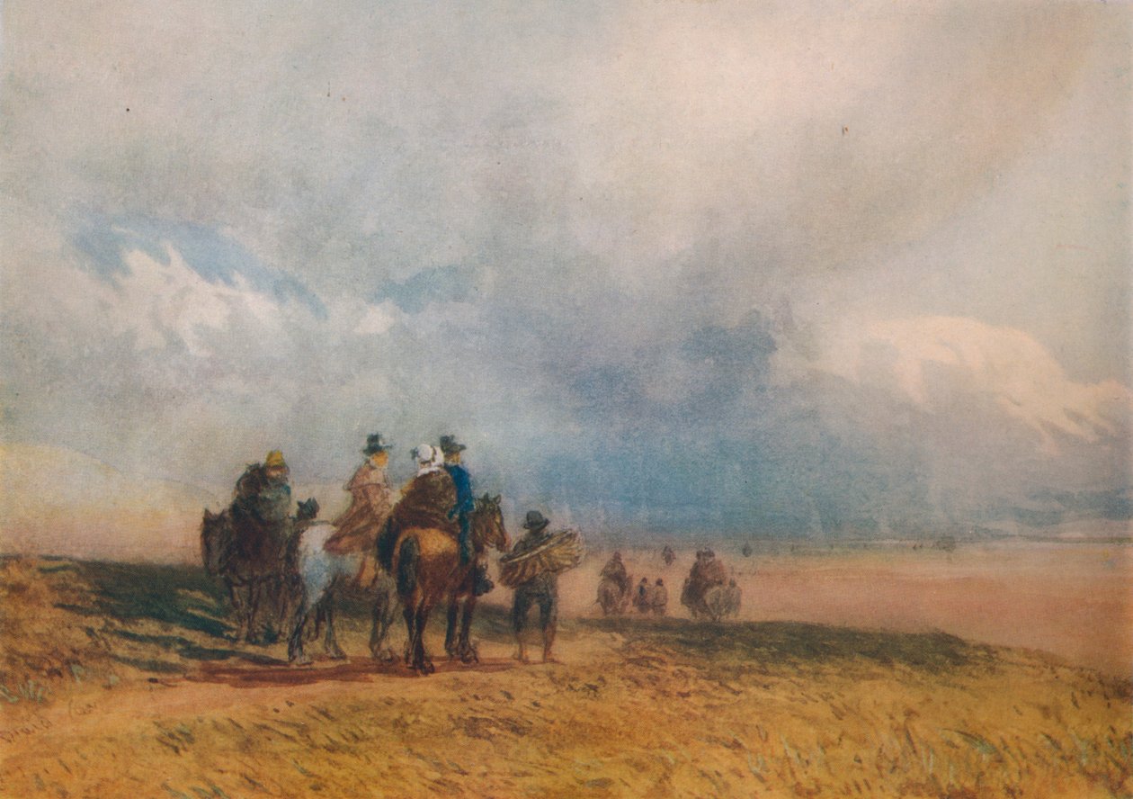 Crossing the Sands, Ulverston, c1834 od David Cox the elder