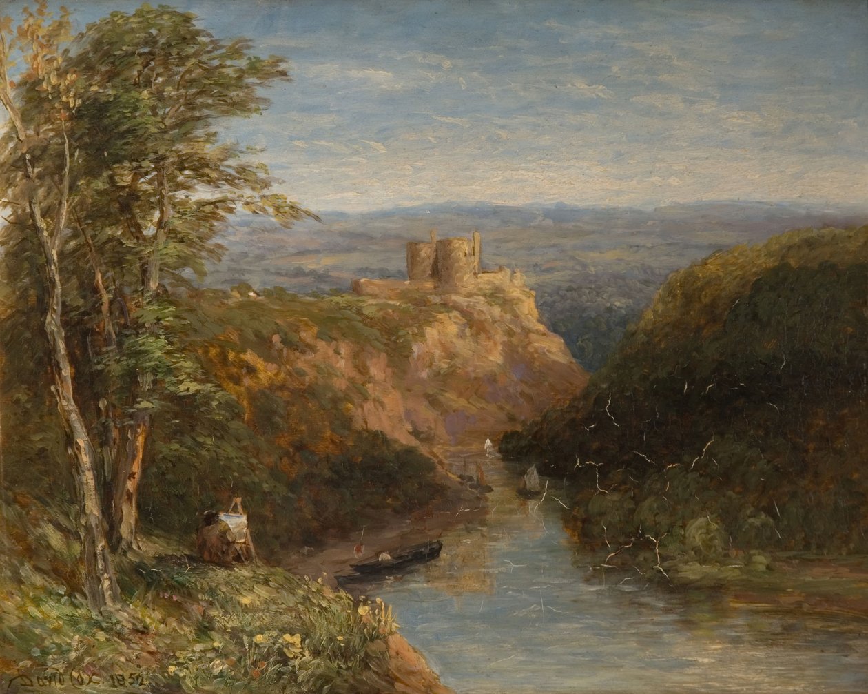 Hrad Cilgerran, Pembrokeshire, 1852. od David Cox the elder