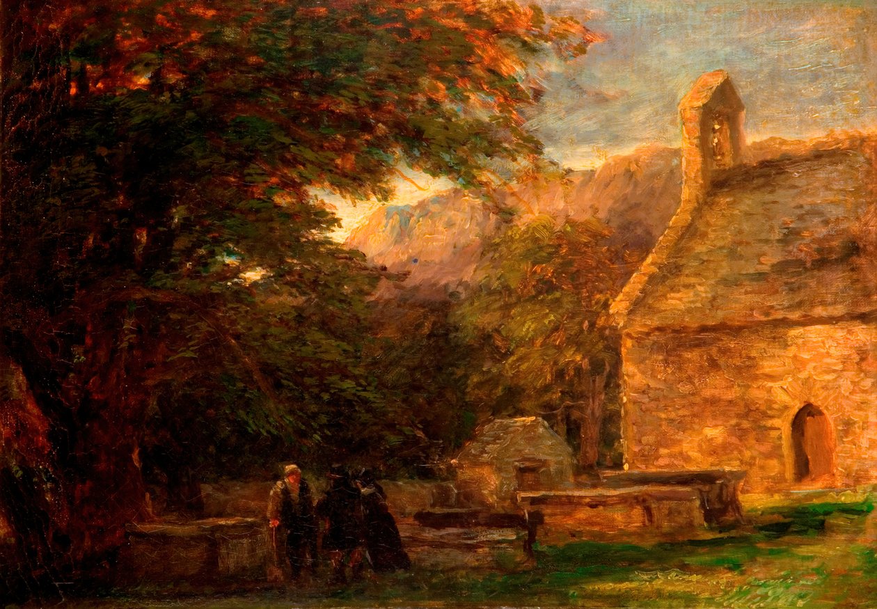 Církev, Bettws-y-Coed, 1844-1856. od David Cox the elder