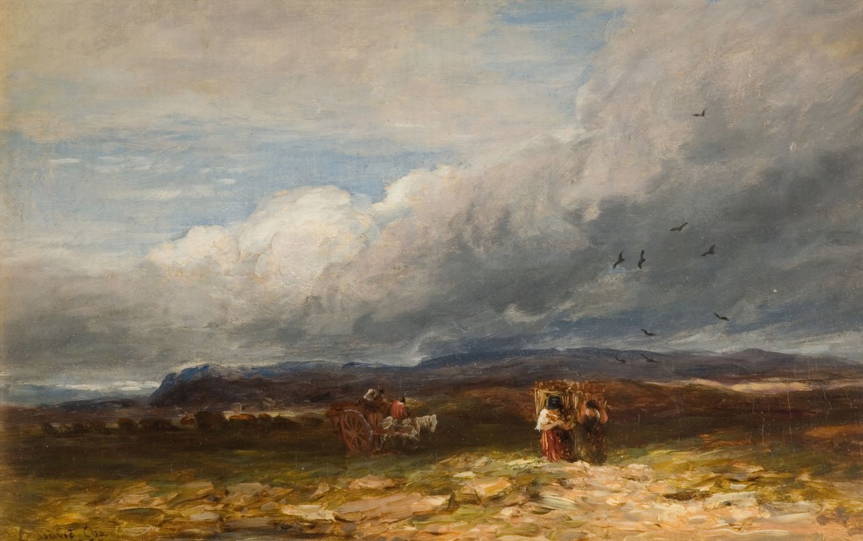 Sběrači rašeliny, 1850. od David Cox the elder