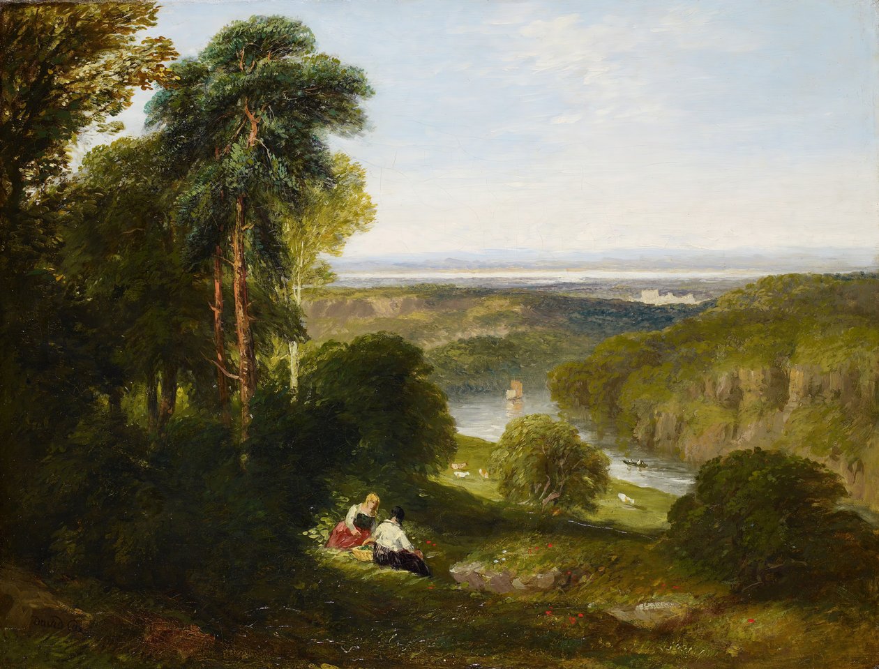 The Wyndcliffe, River Wye, 1842. od David Cox the elder