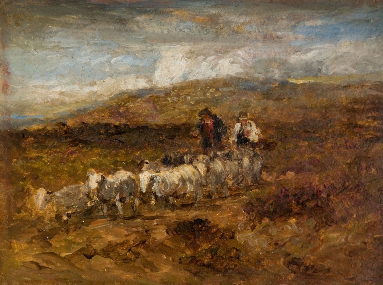 Velšští ovčáci, 1841. od David Cox the elder