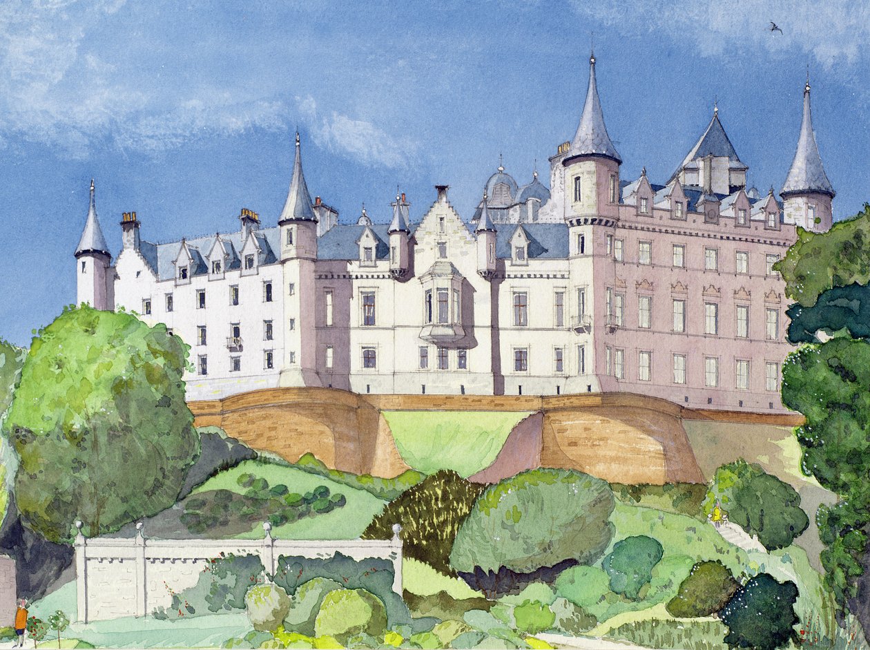Hrad Dunrobin, 1996 (wc) od David Herbert