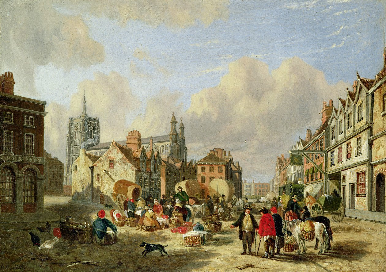 Haymarket, Norwich, 1825 od David Hodgson