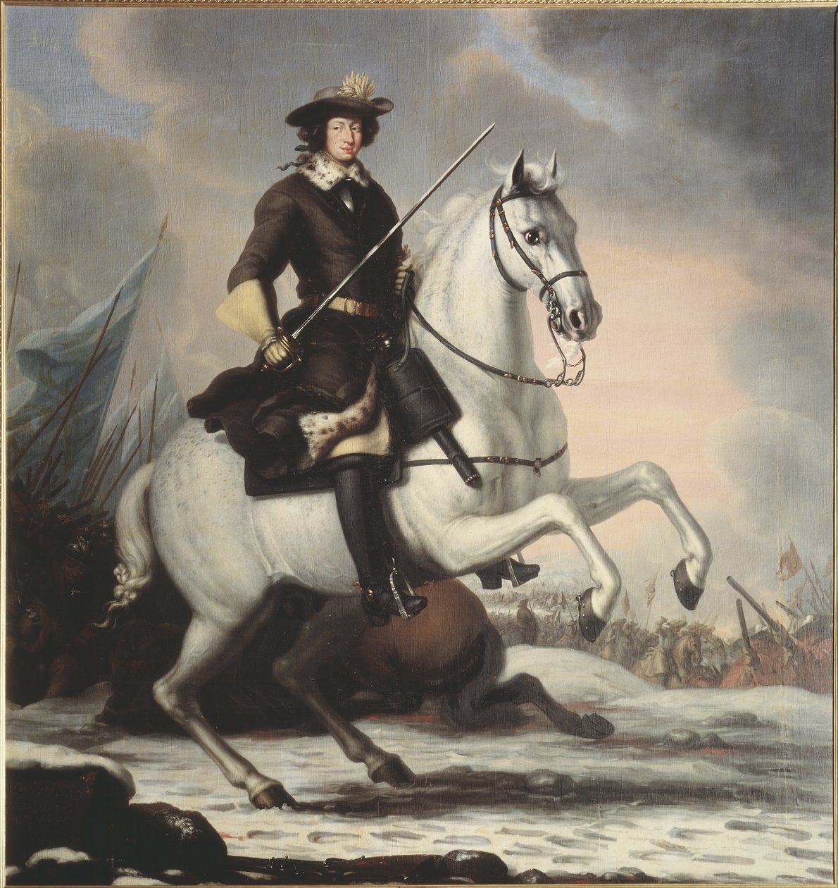 Král Karel XI., 1676 od David Klöcker Ehrenstrahl
