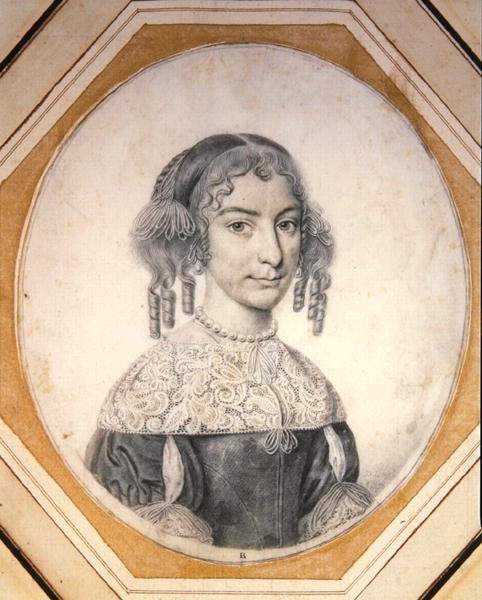 Portrét dámy od David Loggan