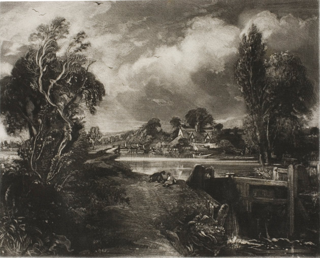 Zámek na řece Stour, Suffolk od David Lucas