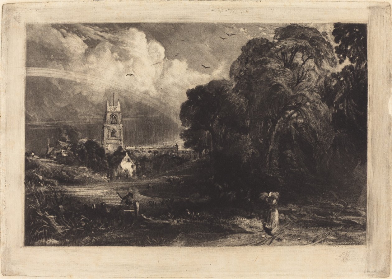 Stoke-by-Nayland od David Lucas after John Constable