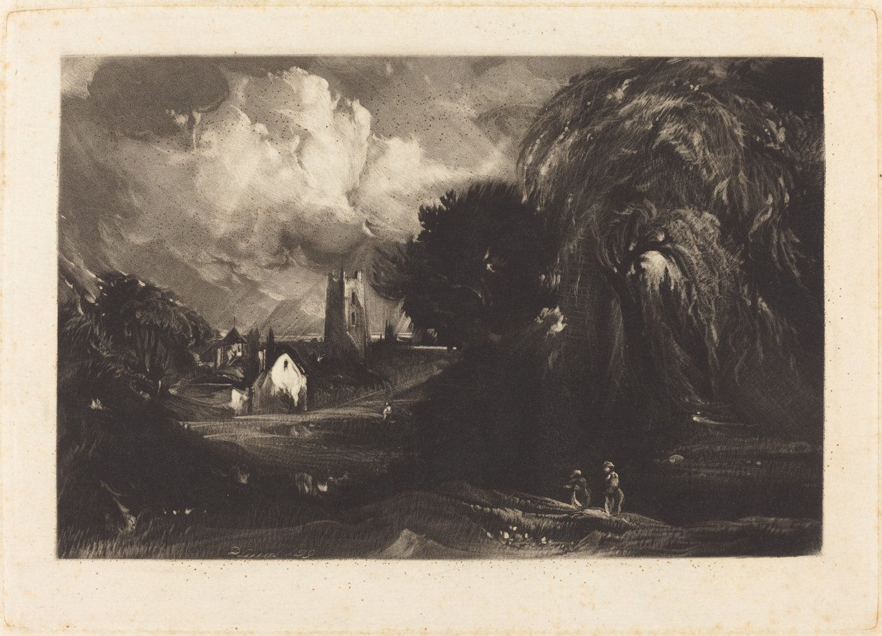 Stoke-by-Nayland od David Lucas after John Constable