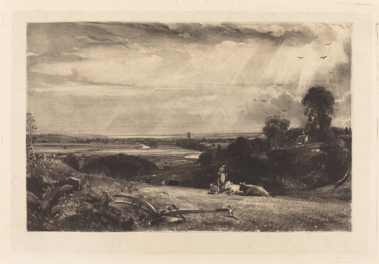 letní ráno od David Lucas after John Constable