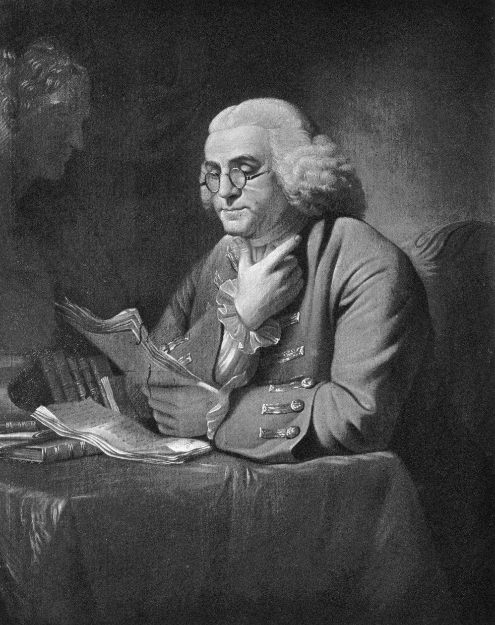 Benjamin Franklin, c1766 od David Martin
