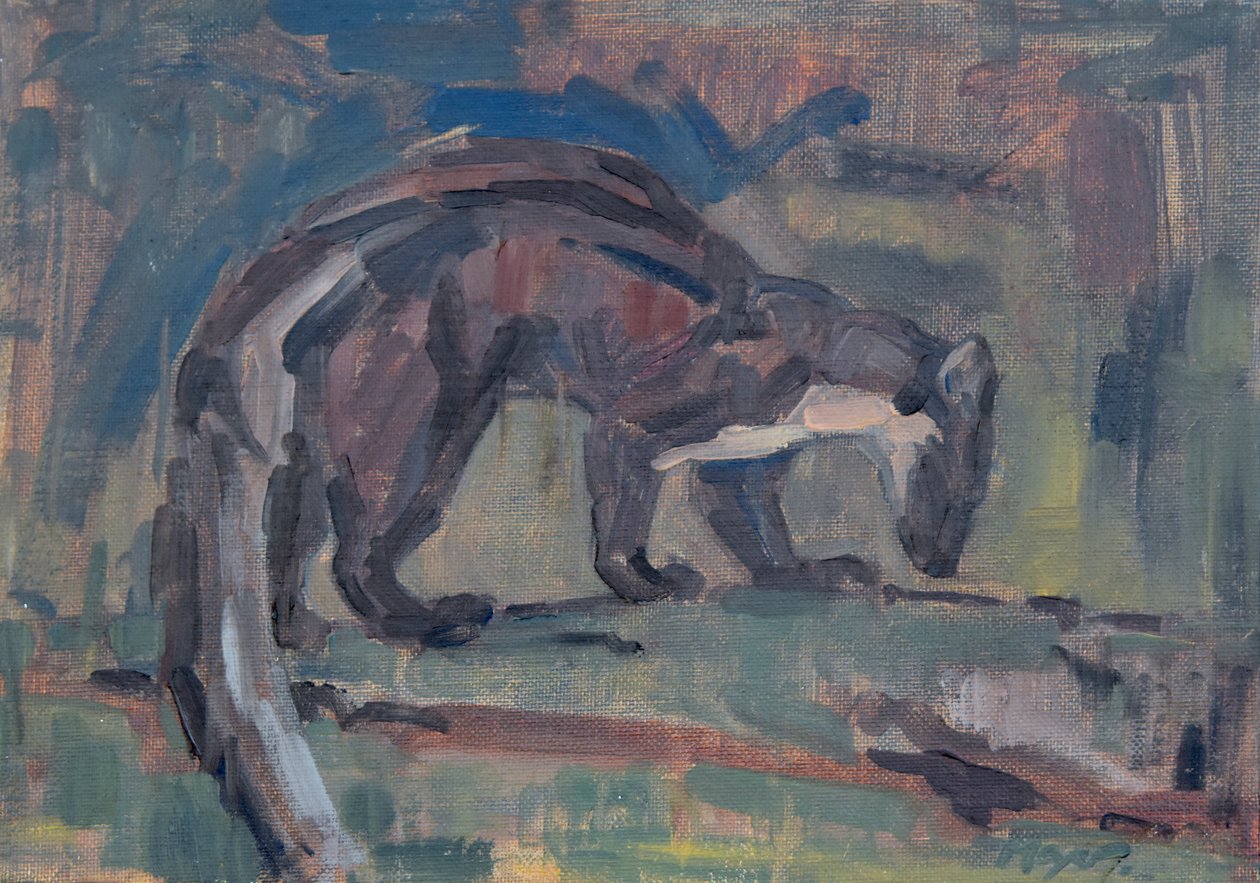 Pine Marten, 2023 (olej na plátně) od David Mayer