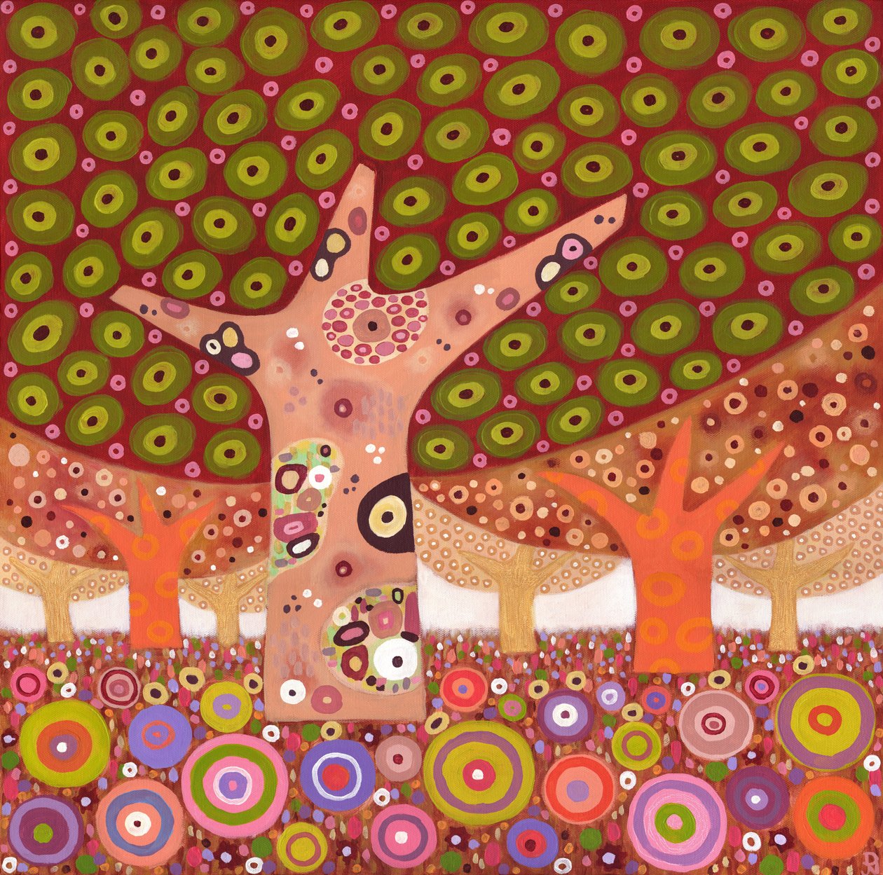 Žabí plůdek, 2010 (akryl na plátně) od David Newton