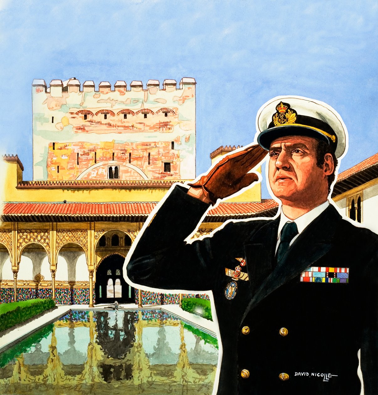 Španělský král Juan Carlos od David Nicolle
