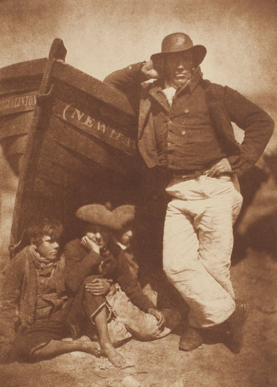 James Linton a tři chlapci, Newhaven od David Octavius Hill