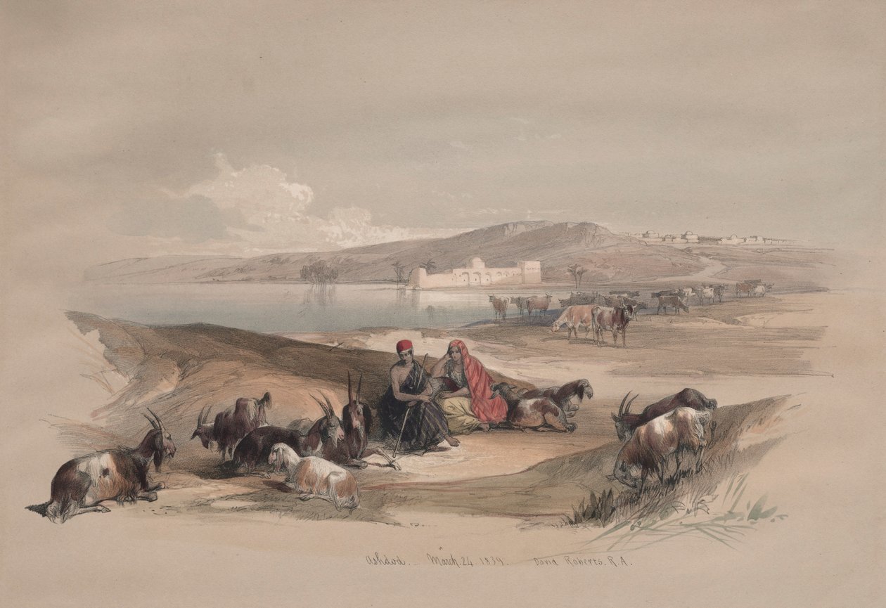 Ashdod, 1839. od David Roberts