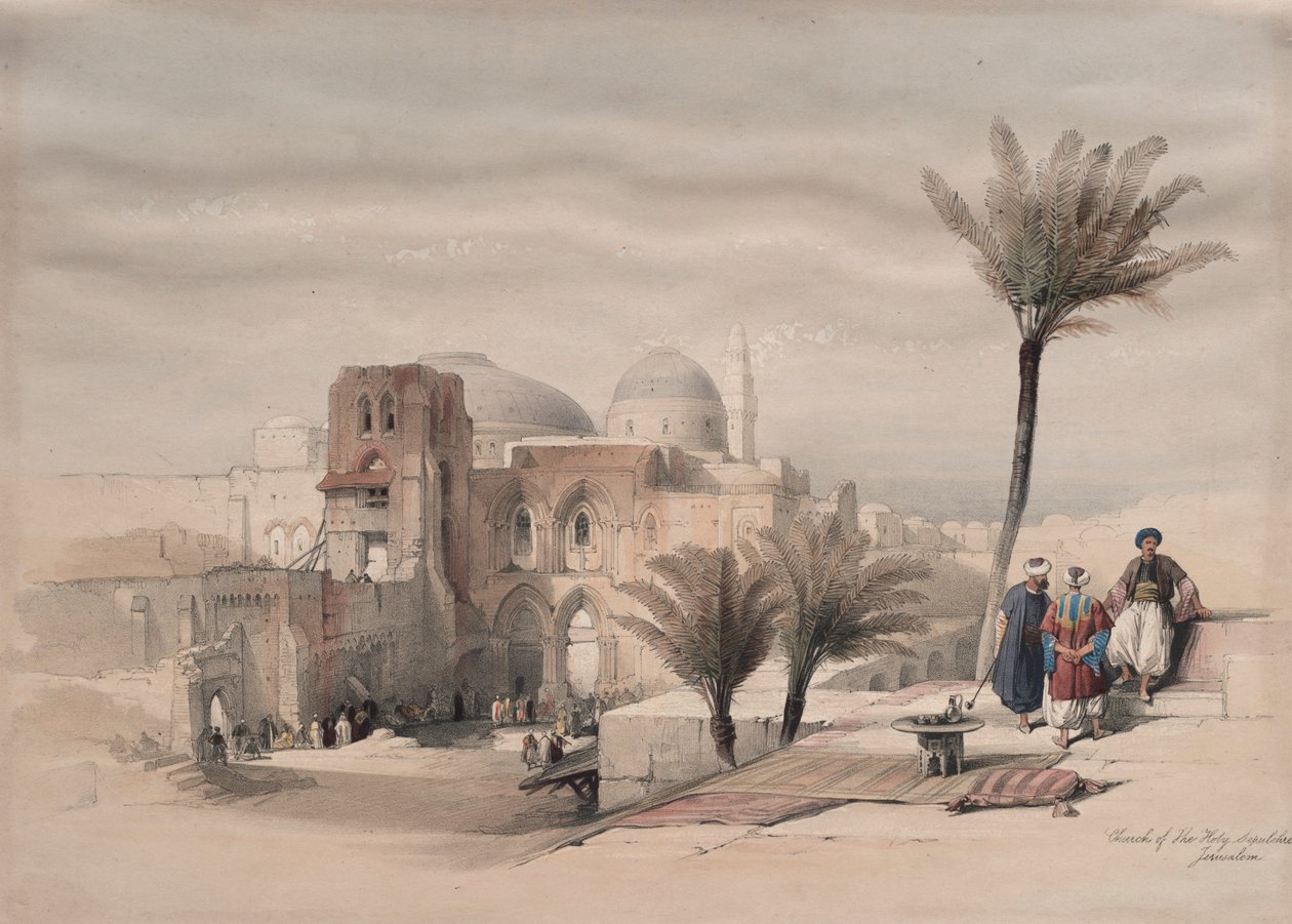 Kostel Božího hrobu, Jeruzalém, 1839. od David Roberts