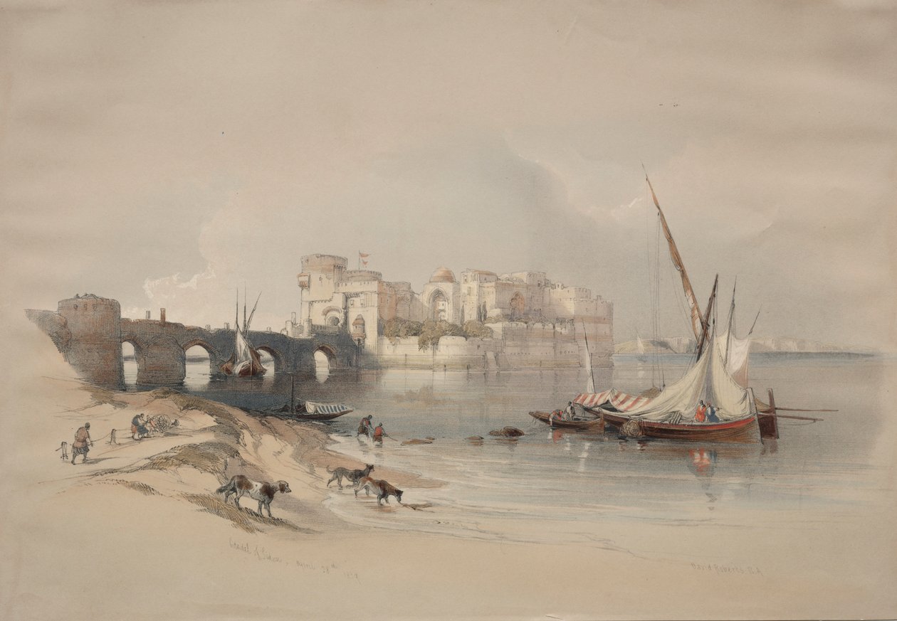 Citadela Sidon, 1839. od David Roberts