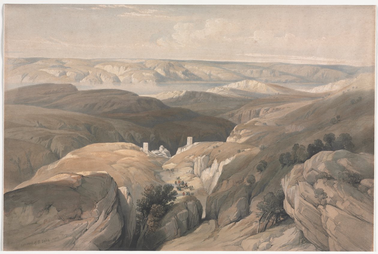 Klášter sv. Saby od David Roberts