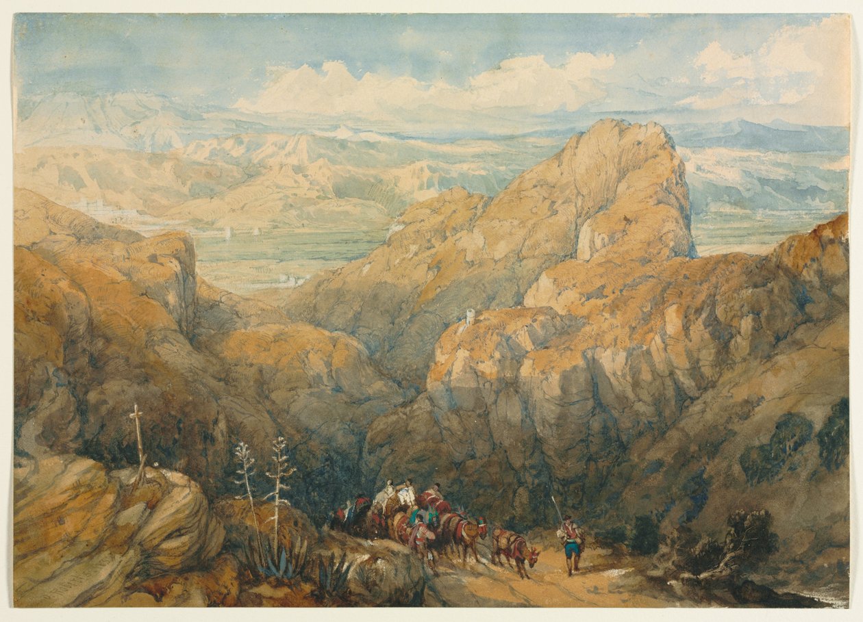 Sestup do Granadské nížiny od David Roberts