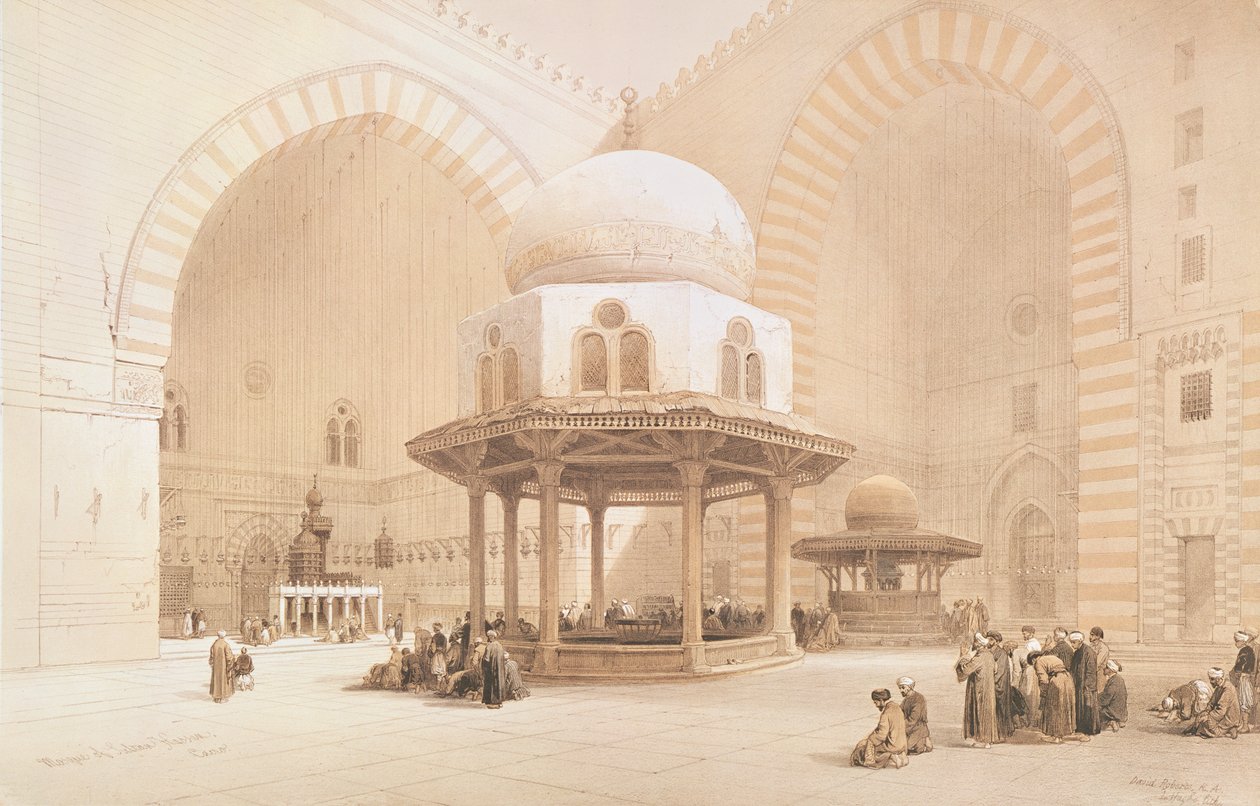 Mešita sultána Hassana, 1848 od David Roberts