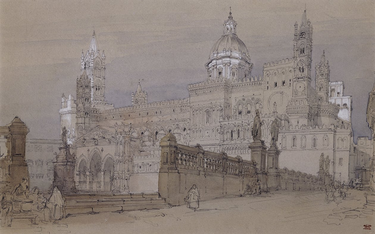 Palermská katedrála, 1854 od David Roberts