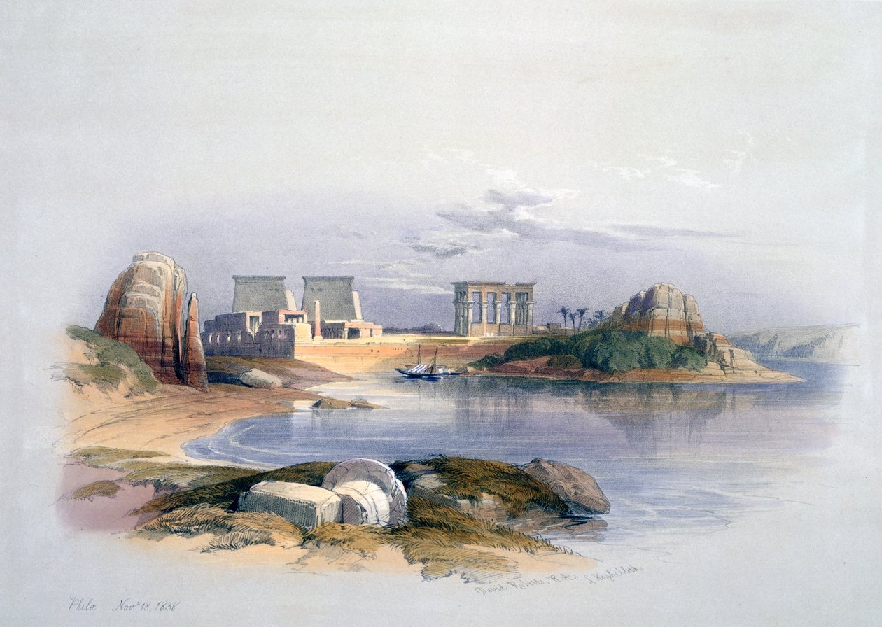 Philae, 1838 od David Roberts