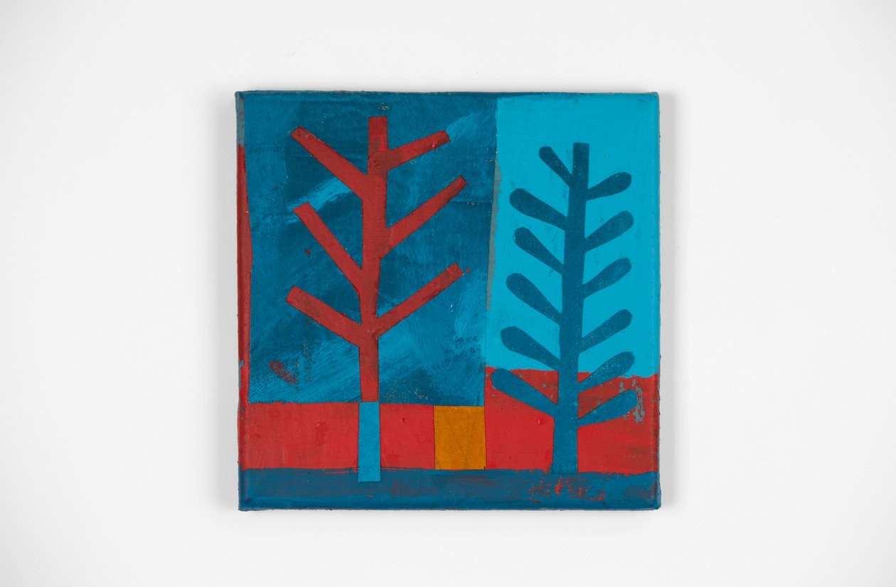 Wild Fire 2, 2021 (malba a koláž) od David Shillinglaw
