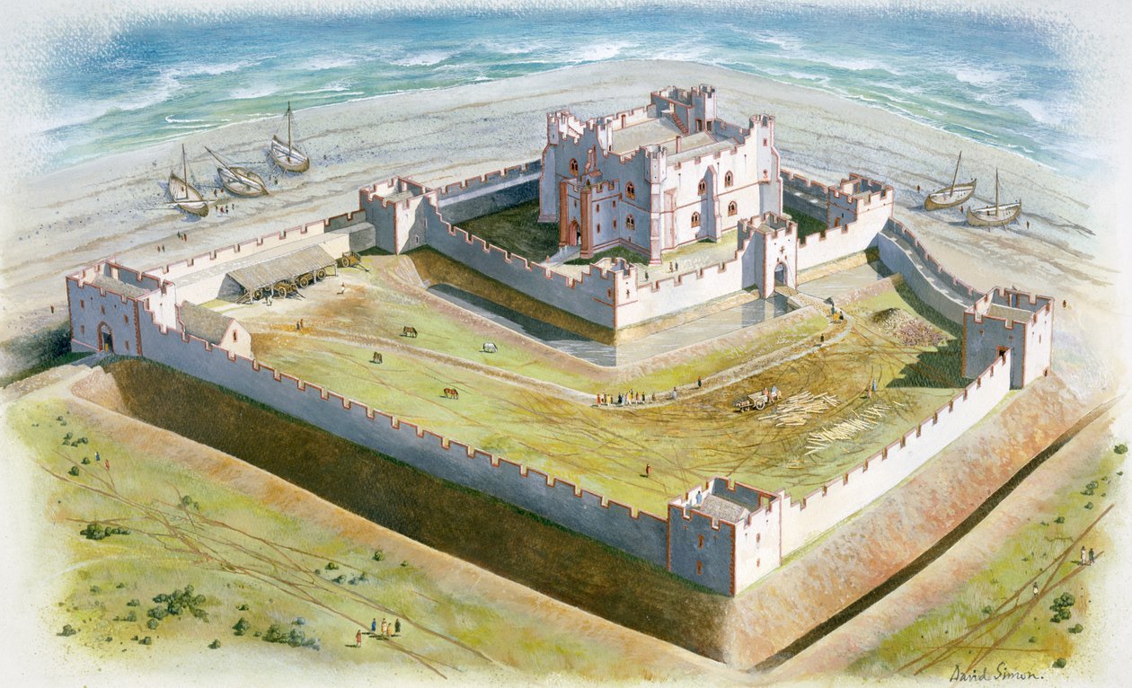 Hrad Piel, 14. století, c1990-2010 od David Simon