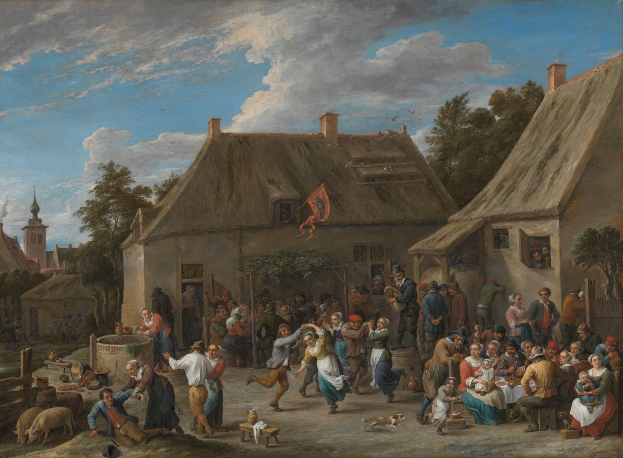 Selský jarmark Pouť sv. Jiří od David Teniers (II)