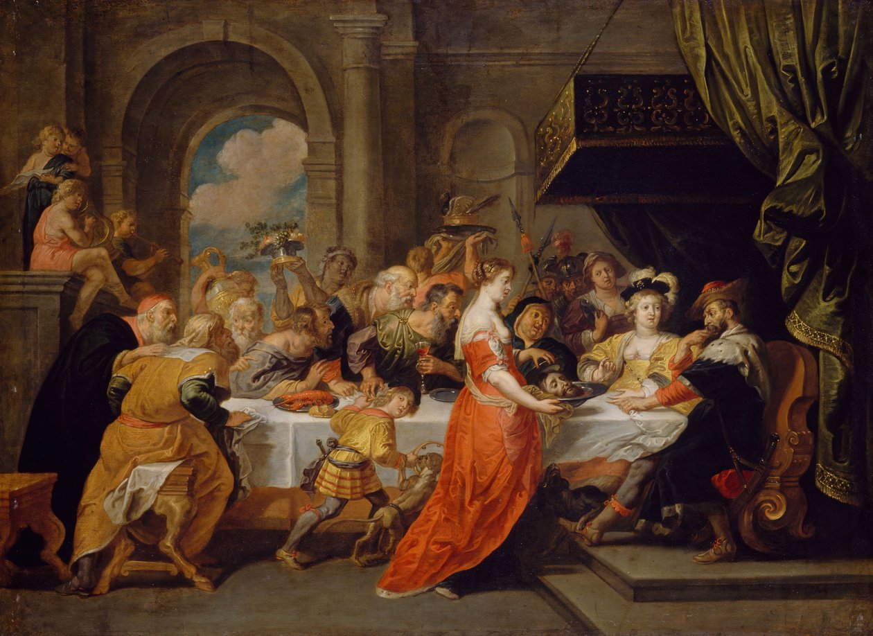 Herodesův svátek, 1640-1690. od David Teniers II