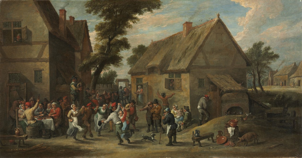 Vesnické slavnosti, c. 1646-1650. od David Teniers the Elder