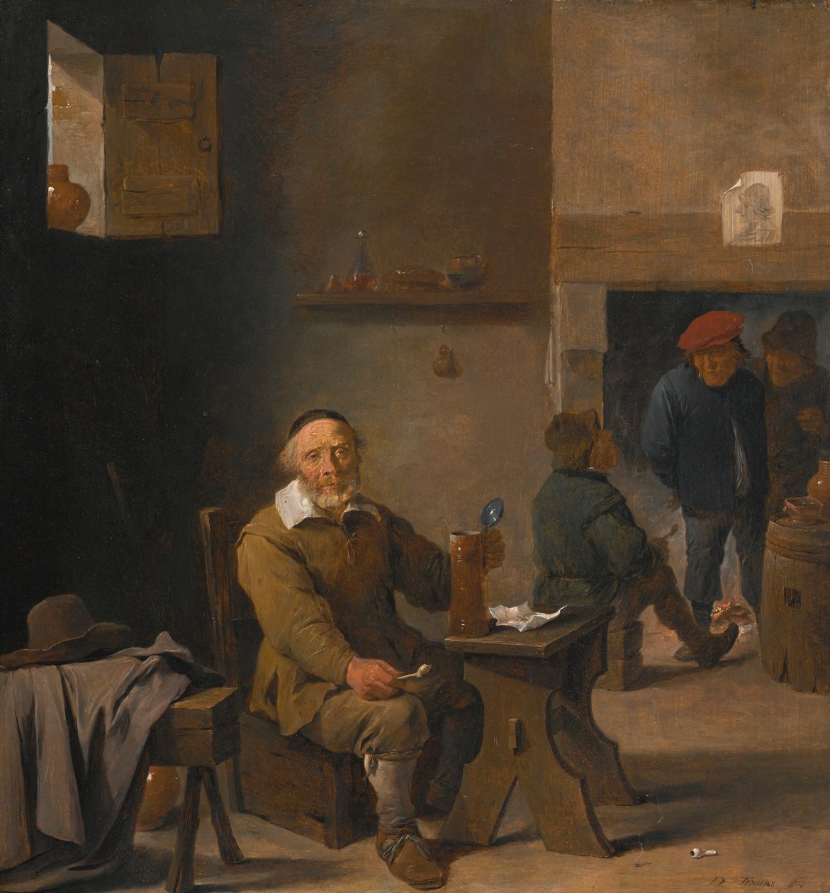 Sedláci v hostinci od David Teniers the Younger