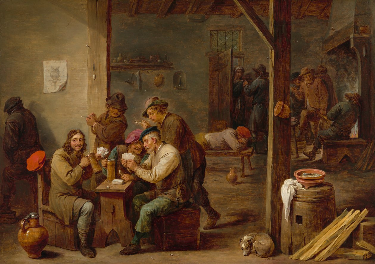 Scéna z hospody od David Teniers the Younger