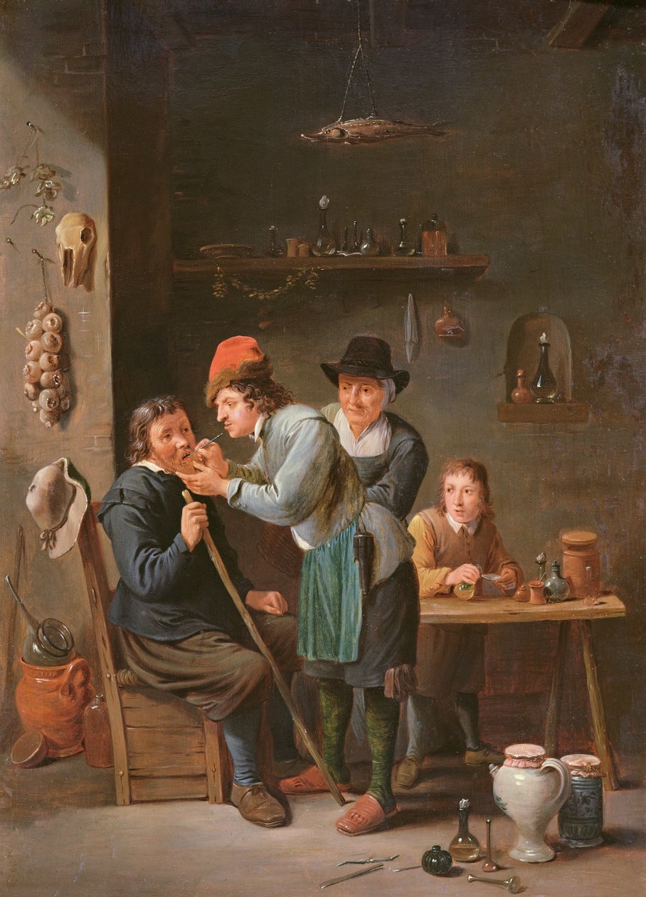 Extraktor zubů od David Teniers the Younger