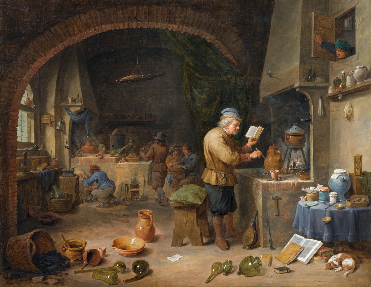 Alchymista od David Teniers the Younger