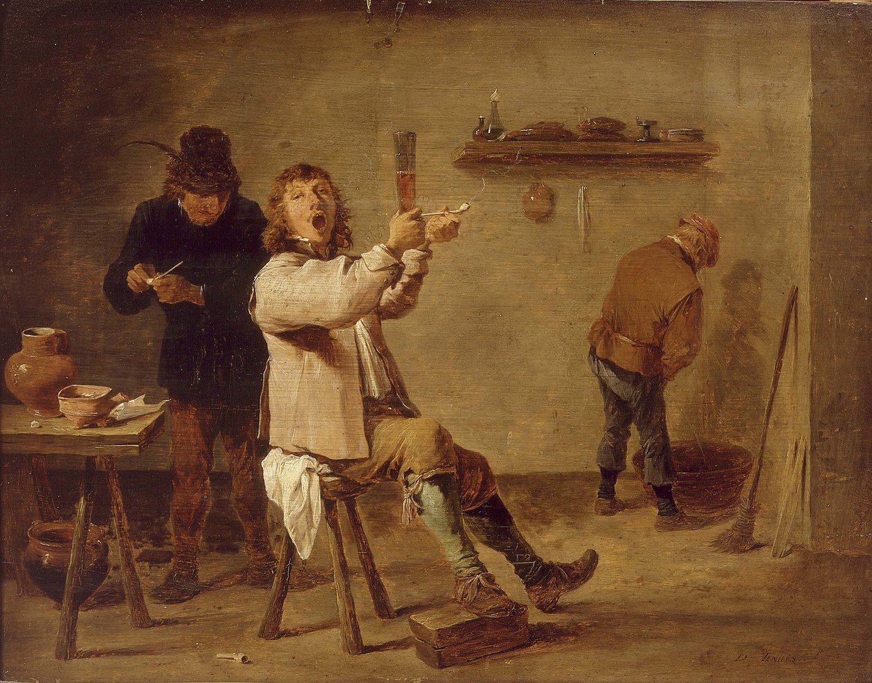 Kuřáci od David Teniers the Younger