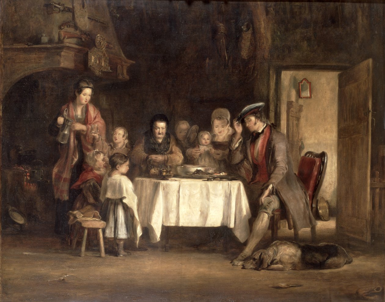 Grace Before Meat, 1839 od David Wilkie