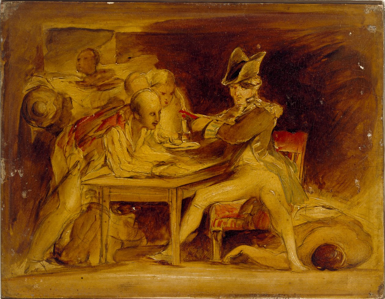 Nelson pečetil kodaňský dopis, c1835 od David Wilkie