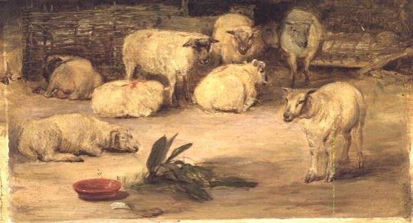 Deset ovcí v kotci od David Wilkie