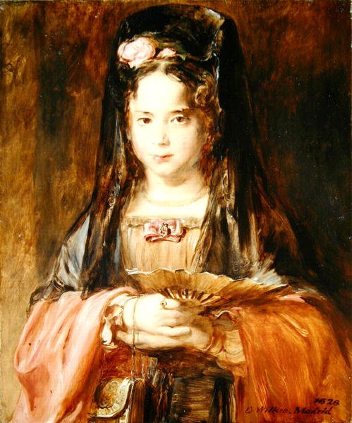 Španělská dívka od David Wilkie