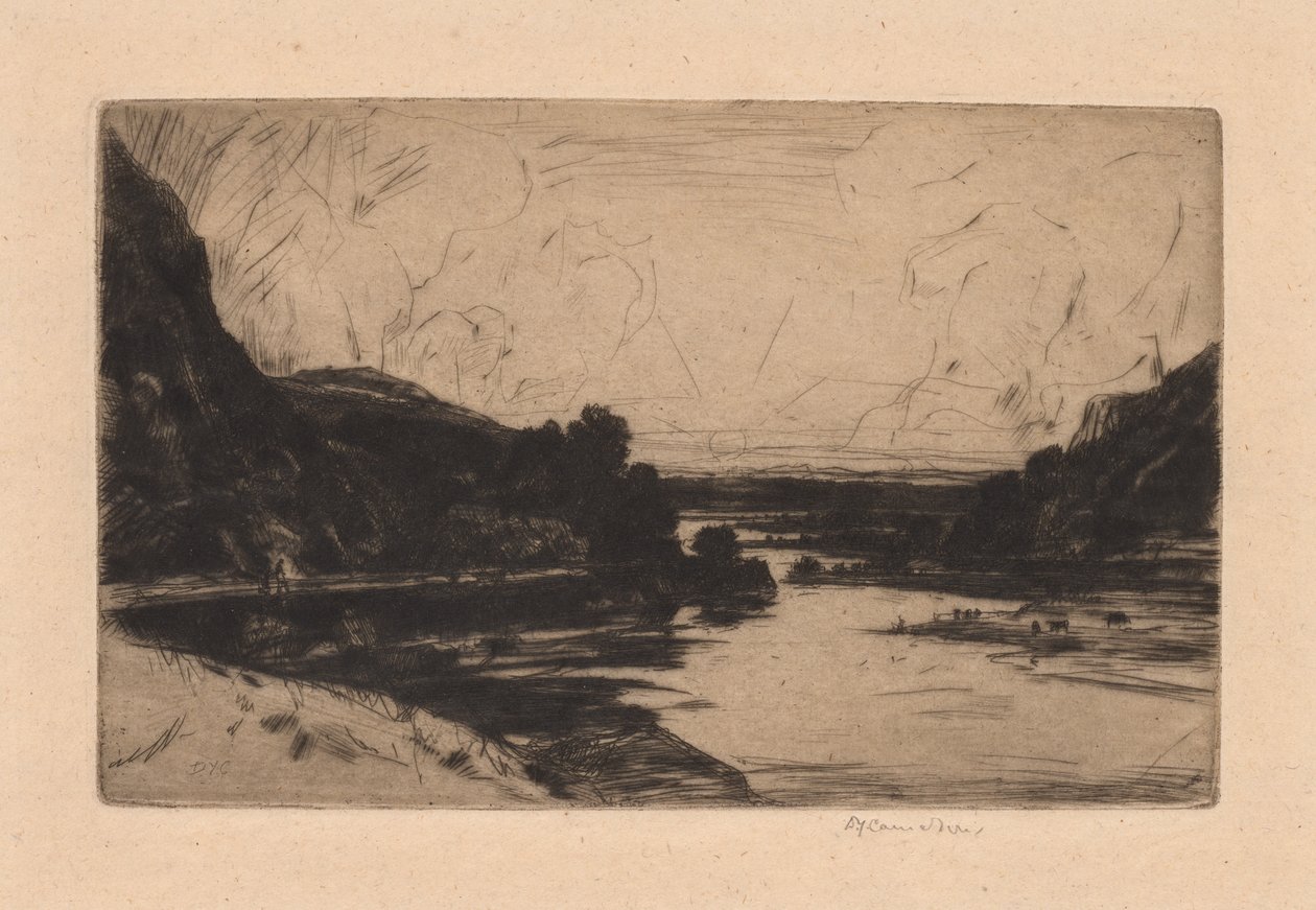 Na Ourtha, 1907. od David Young Cameron