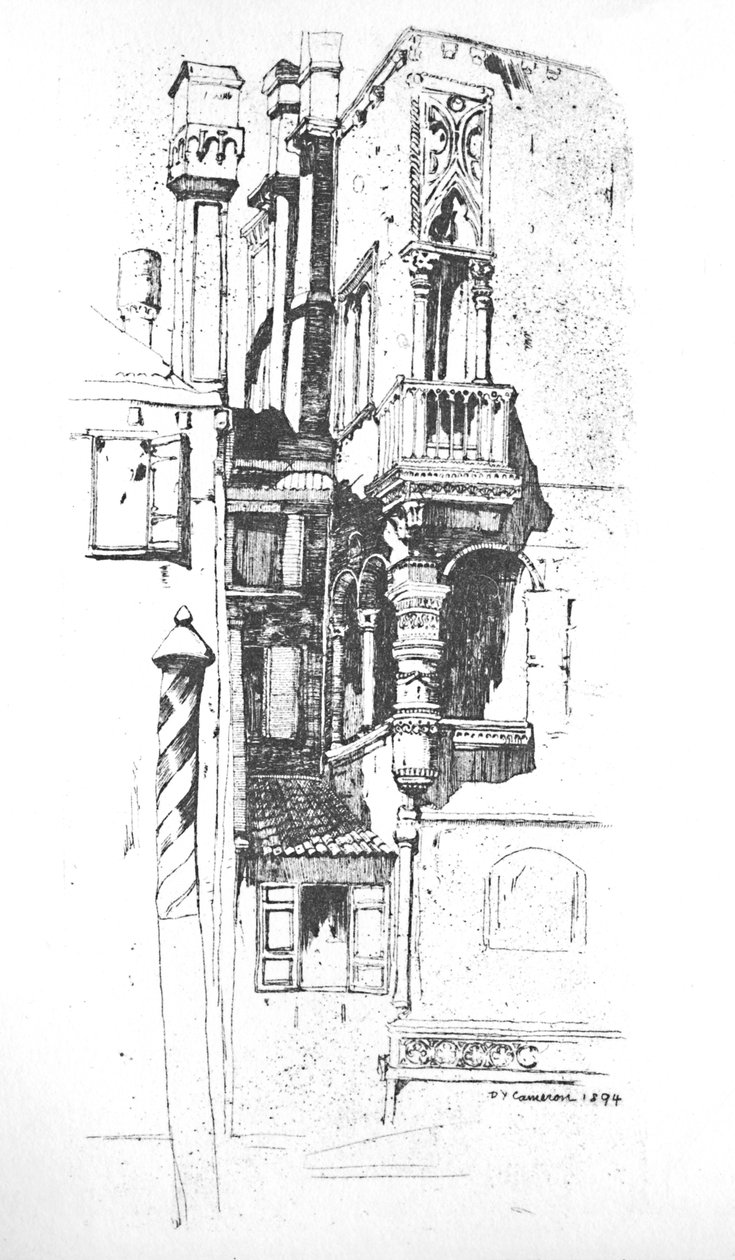 Tintorettos House, c1894, 1925. od David Young Cameron