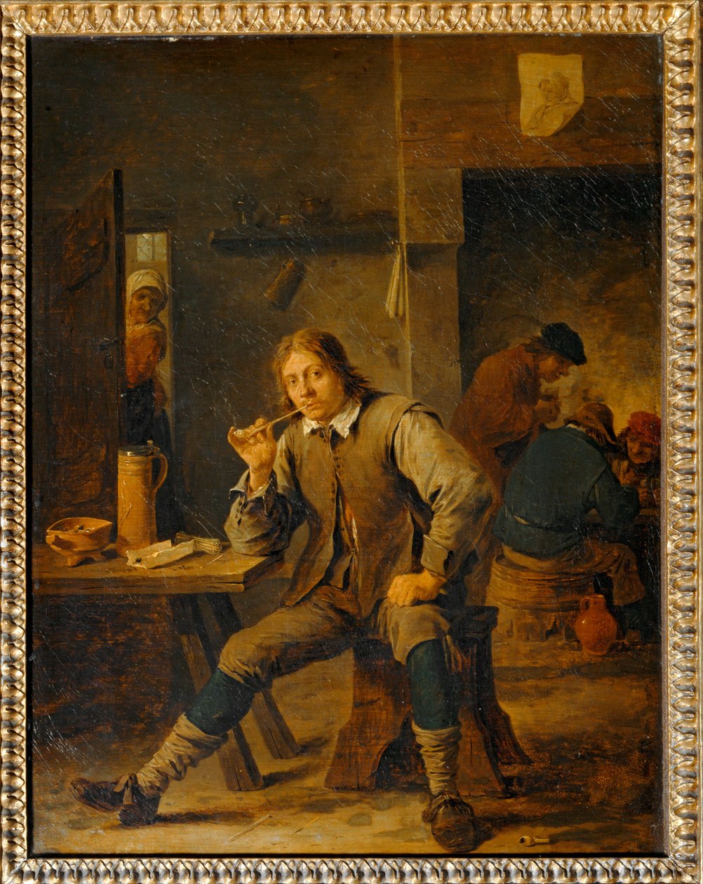 Kuřák opřený o stůl... od David the Younger Teniers